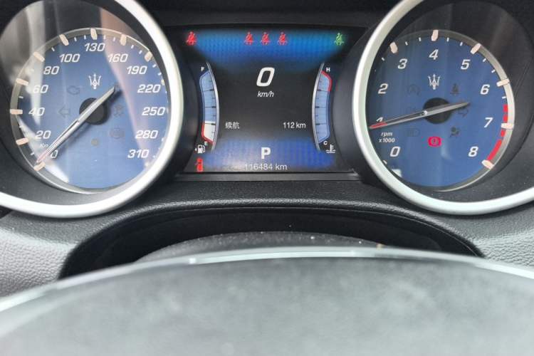 Used Maserati Ghibli 2017 3.0T Standard Edition Odometer Close Up