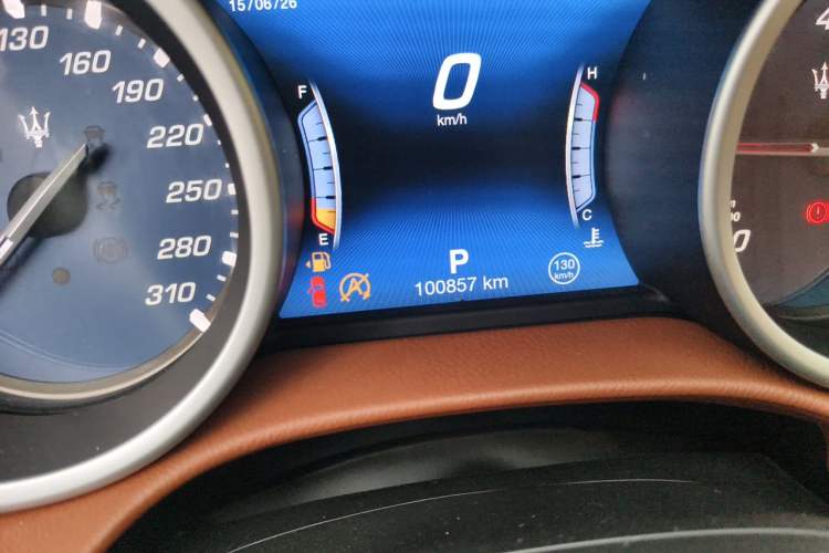 Used Maserati Ghibli 2018 Revised Version 3.0T Standard Edition Odometer Close Up
