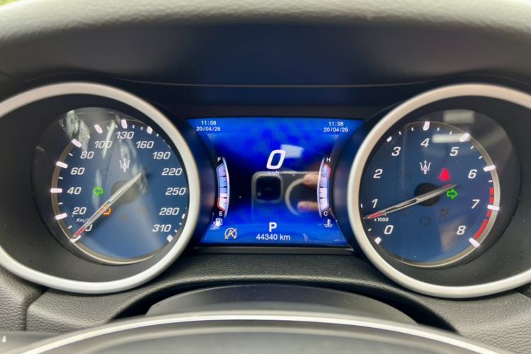 Used Maserati Ghibli 2018 Revised Version 3.0T Standard Edition Odometer Close Up