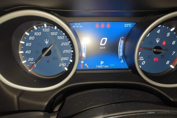 Used Maserati Ghibli 2018 Revised Version 3.0T Standard Edition Odometer Close Up