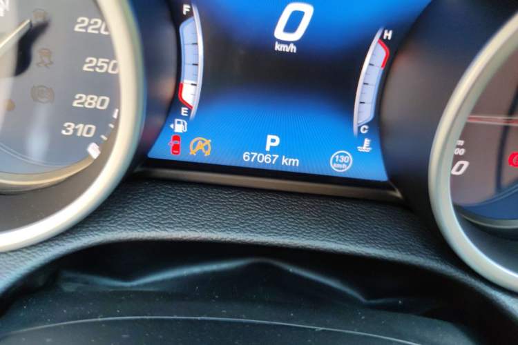 Used Maserati Ghibli 2018 Revised Version 3.0T Standard Edition Odometer Close Up