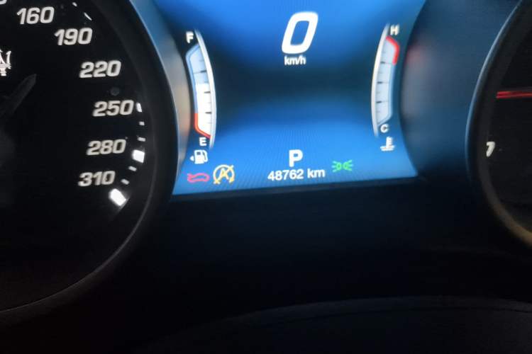 Used Maserati Ghibli 2018 Revised Version 3.0T Standard Edition Odometer Close Up