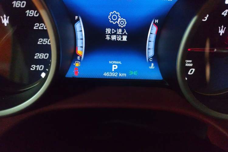 Used Maserati Ghibli 2018 Revised Version 3.0T Standard Edition Odometer Close Up