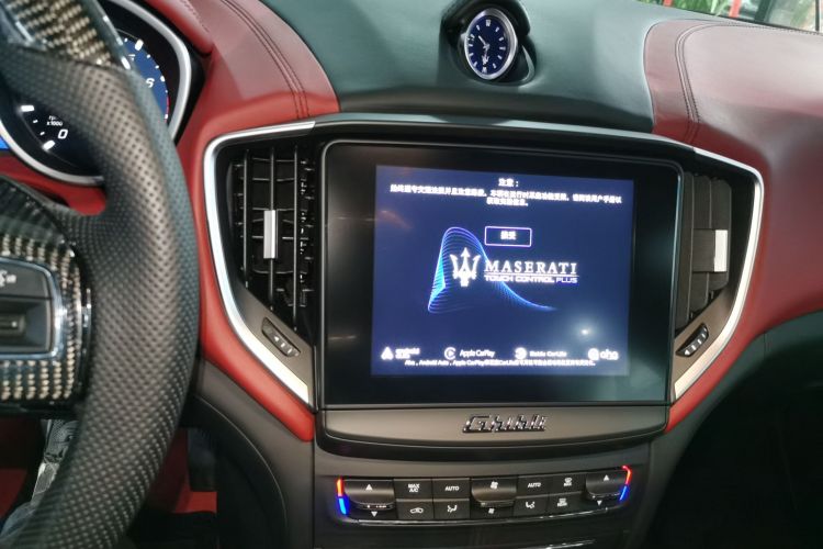 Used Maserati Ghibli 2019 3.0T Diamond Black Global Limited Edition China VI Standard Audio And AC Panel