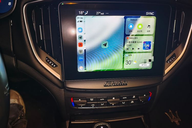 Used Maserati Ghibli 2019 3.0T Standard Version China V Emission Standard Audio And AC Panel