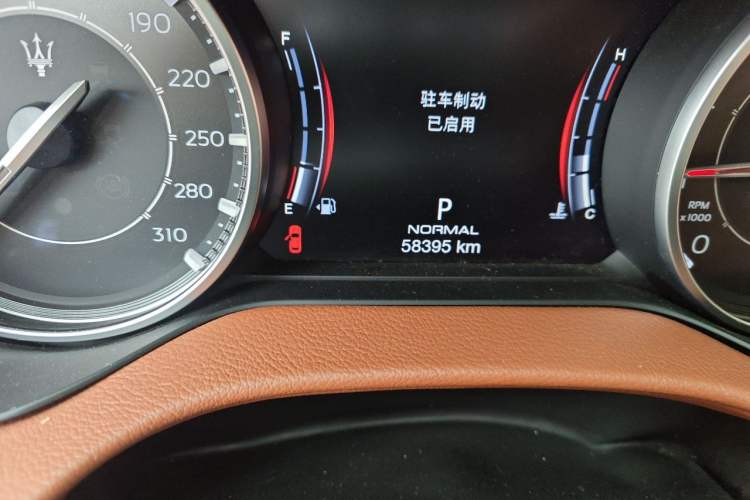 Used Maserati Ghibli 2021 2.0T Sharp Edition Odometer Close Up