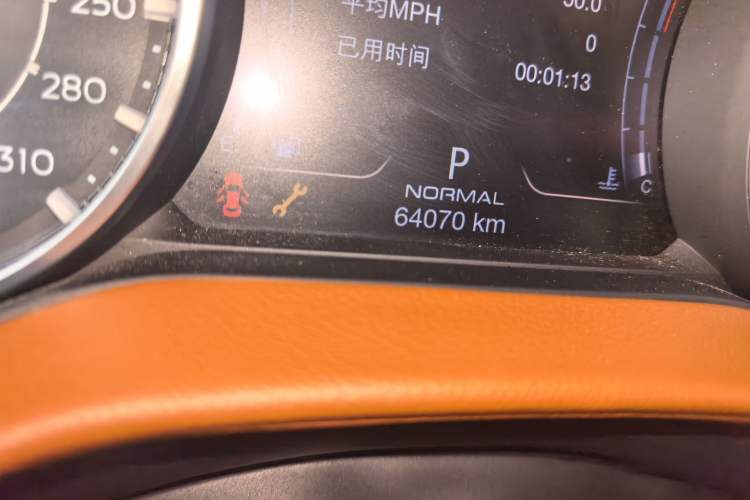 Used Maserati Ghibli 2021 2.0T Sharp Edition Odometer Close Up