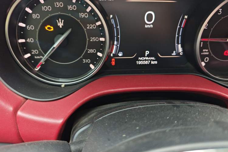 Used Maserati Ghibli 2021 2.0T Sharp Edition Odometer Close Up