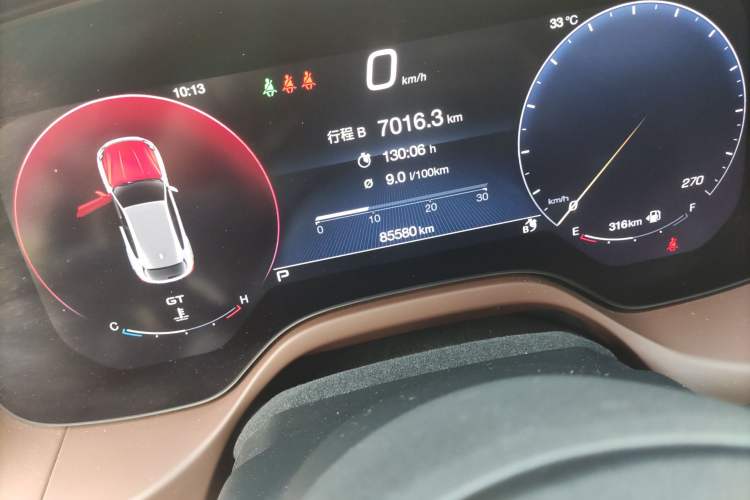 Used Maserati Grecale 2023 2.0T GT Odometer Close Up