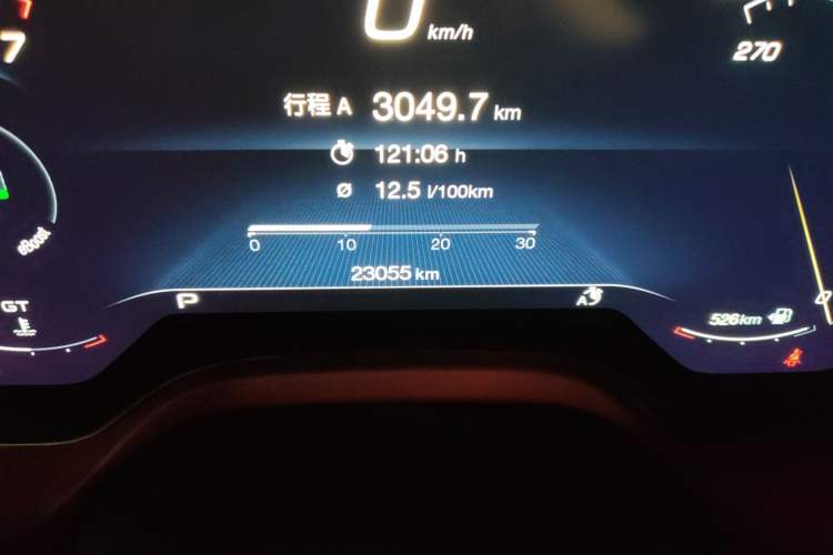 Used Maserati Grecale 2023 2.0T GT Odometer Close Up