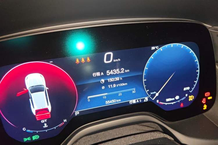 Used Maserati Grecale 2023 2.0T GT Odometer Close Up