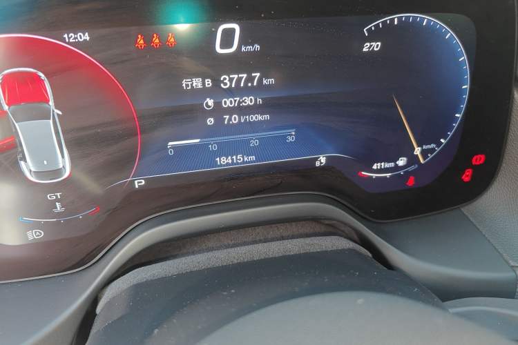 Used Maserati Grecale 2023 2.0T GT Odometer Close Up