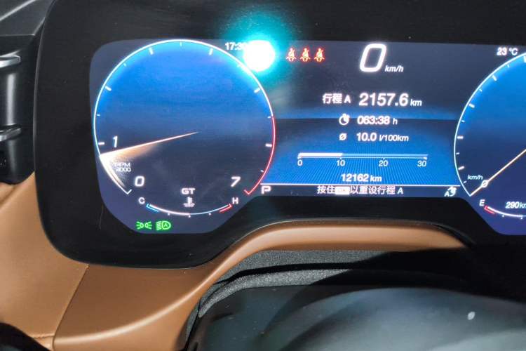 Used Maserati Grecale 2023 2.0T Flying White Special Edition Odometer Close Up