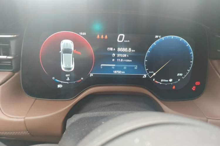 Used Maserati Grecale 2023 2.0T GT Odometer Close Up