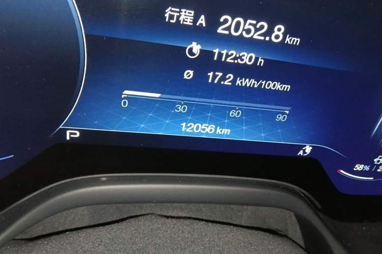 Used Maserati Grecale New Energy 2025 Folgore Odometer Close Up