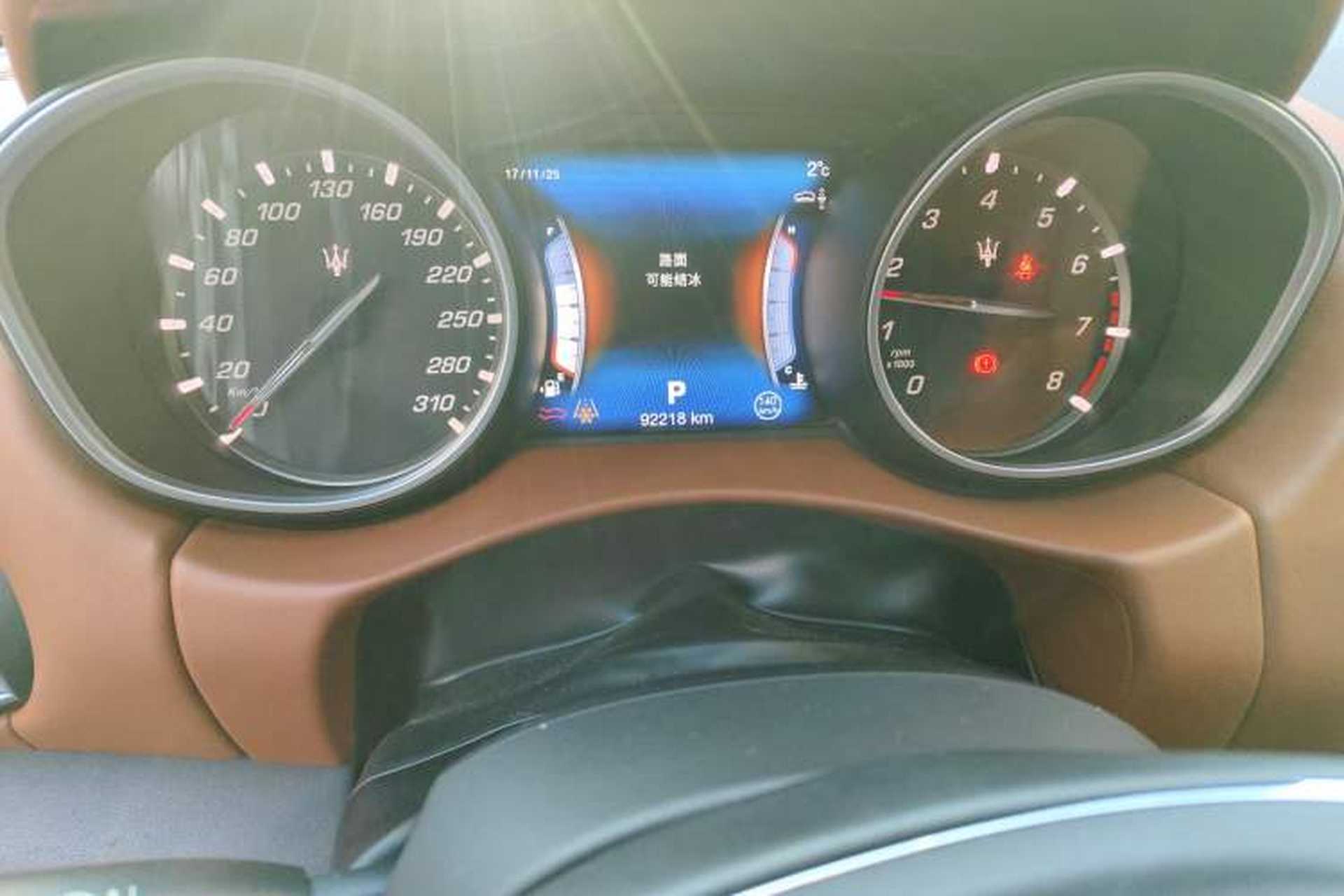 Used Maserati Levante 2016 3.0T Standard Edition Odometer Close Up