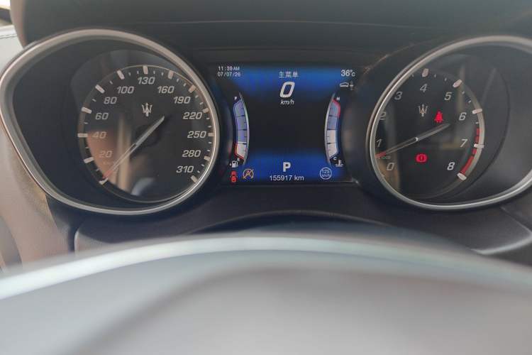 Used Maserati Levante 2016 3.0T Standard Edition Odometer Close Up