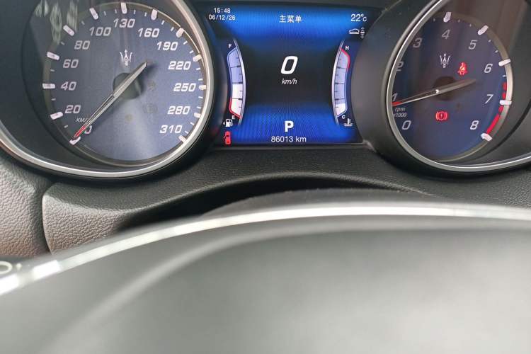Used Maserati Levante 2016 3.0T S Standard Model Odometer Close Up