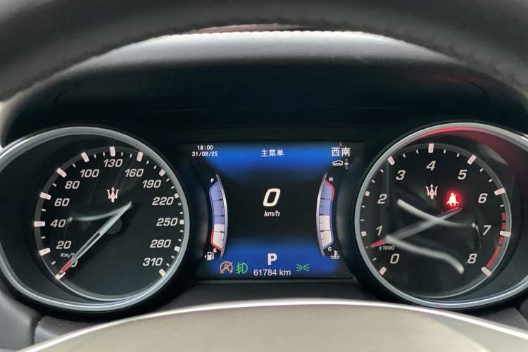 Used Maserati Levante 2016 3.0T Standard Edition Odometer Close Up