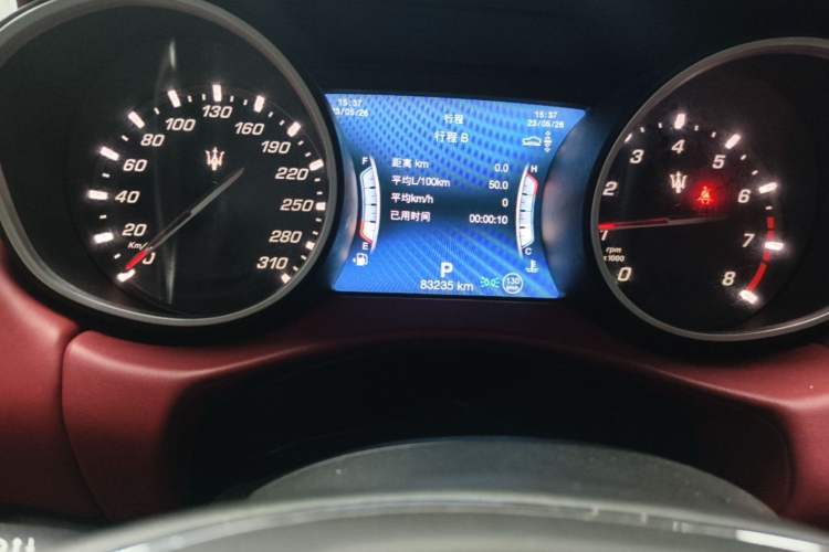 Used Maserati Levante  Odometer Close Up