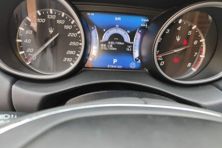 Used Maserati Levante  Odometer Close Up