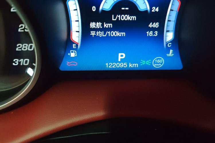 Used Maserati Levante 2018 3.0T Classic Edition Odometer Close Up