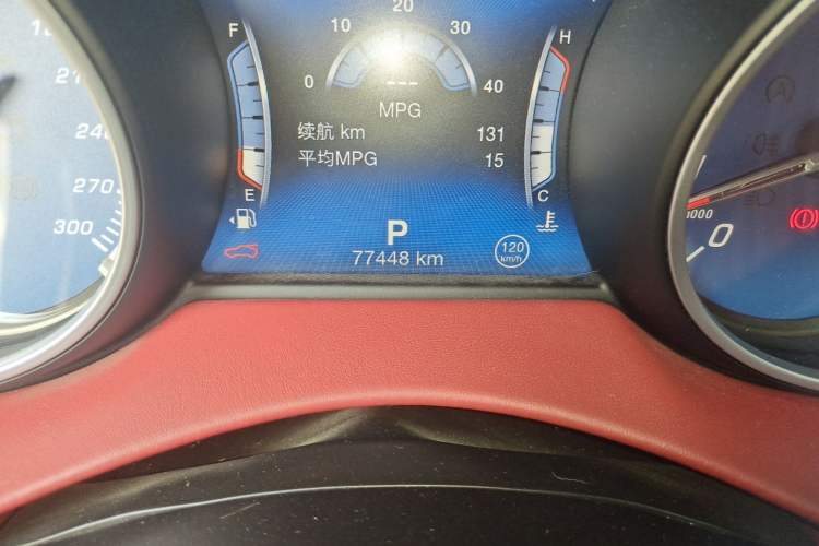 Used Maserati Levante  Odometer Close Up