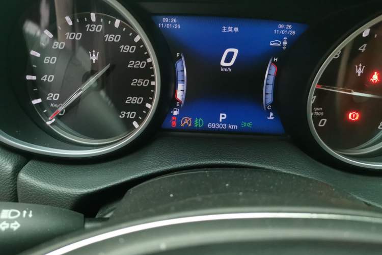 Used Maserati Levante 2018 3.0T S Sport Edition Odometer Close Up