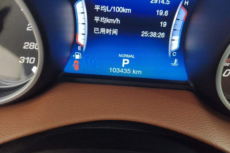 Used Maserati Levante 2020 3.0T Standard Edition Odometer Close Up