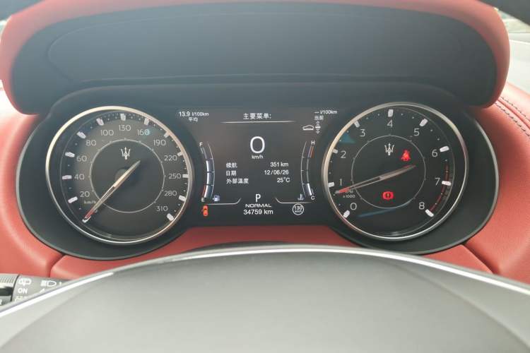 Used Maserati Levante 2021 3.0T Standard Edition Instrument Cluster