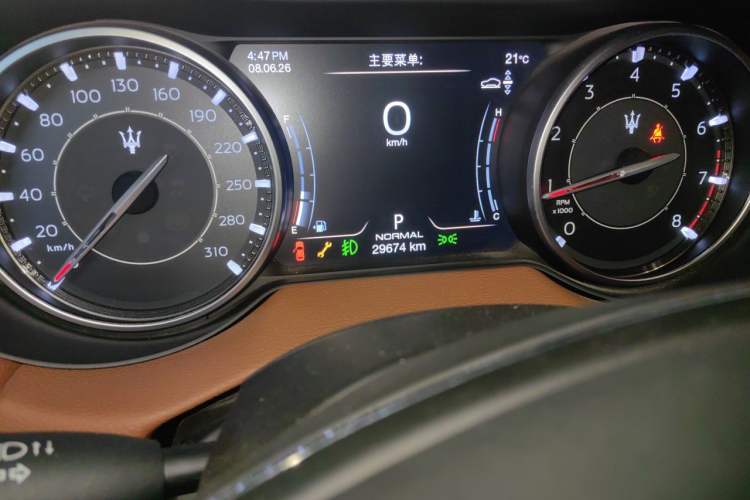 Used Maserati Levante 2022 2.0T GT Sharp Edition Odometer Close Up