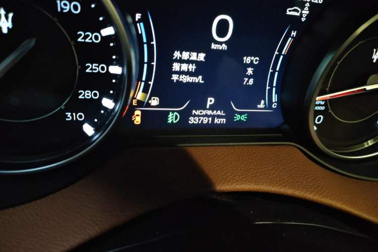 Used Maserati Levante 2022 2.0T GT Sharp Edition Odometer Close Up
