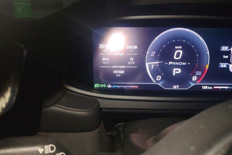 Used Maserati MC20 2023 3.0T Standard Edition Odometer Close Up