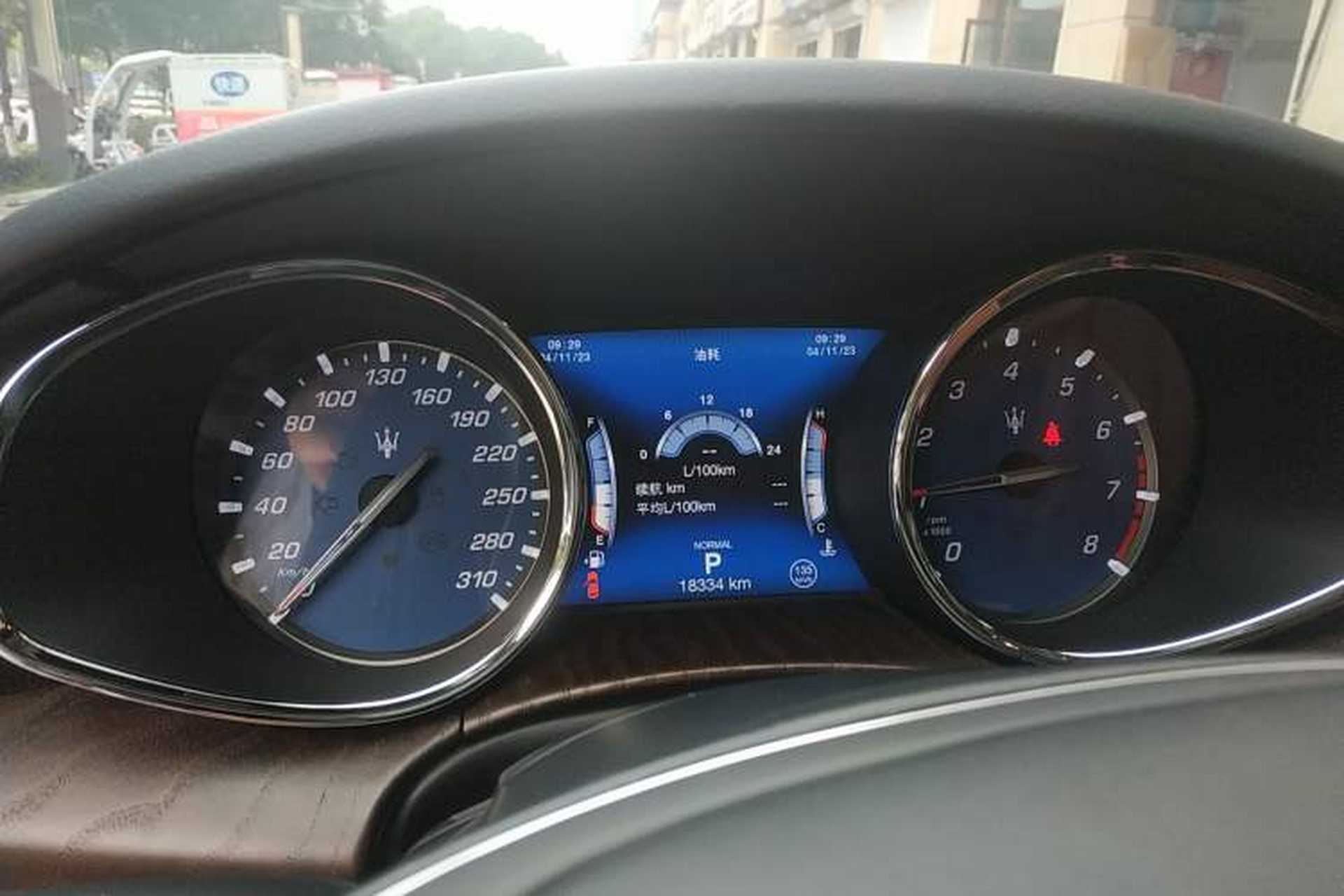 Used Maserati President 2020 3.0T Standard Edition Odometer Close Up