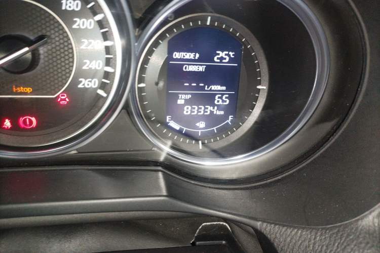Used Mazda Atenza 2014 2.5L Blue Sky Prestige Edition Odometer Close Up