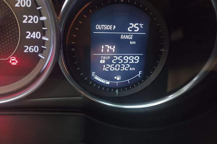 Used Mazda Atenza 2014 2.0L Blue Sky Luxury Edition Odometer Close Up