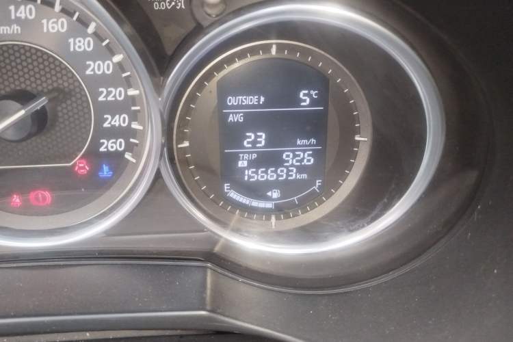 Used Mazda Atenza 2014 2.0L Blue Sky Luxury Edition Odometer Close Up