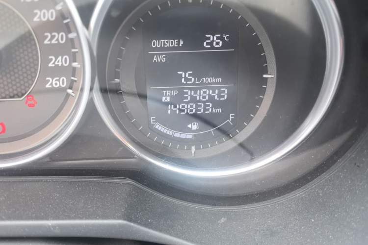 Used Mazda Atenza 2014 2.0L Blue Sky Luxury Edition Odometer Close Up