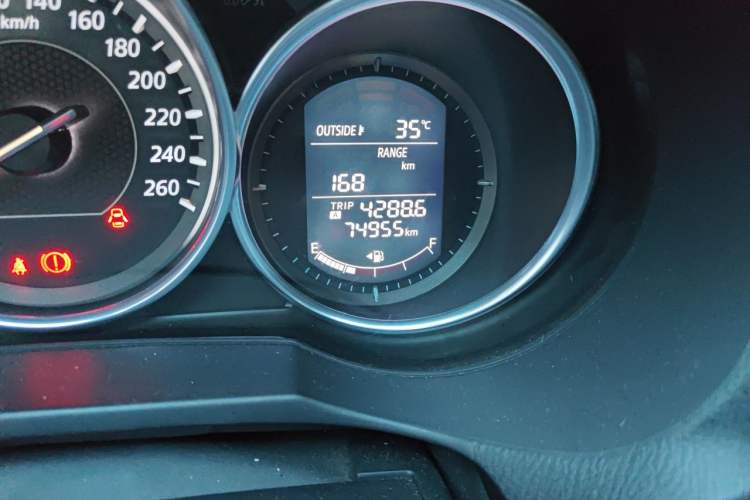 Used Mazda Atenza 2014 2.0L Blue Sky Luxury Edition Odometer Close Up