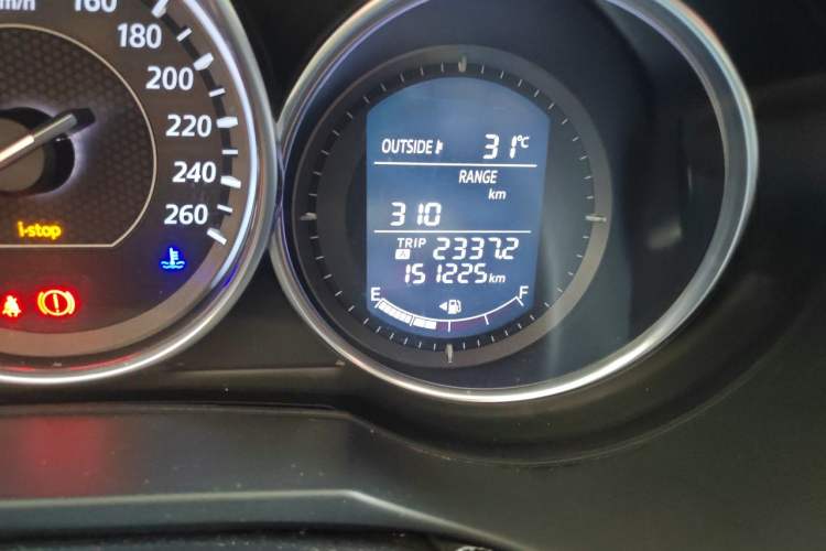 Used Mazda Atenza 2014 2.0L Blue Sky Luxury Edition Odometer Close Up