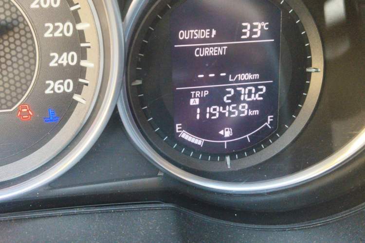 Used Mazda Atenza 2014 2.0L Blue Sky Luxury Edition Odometer Close Up
