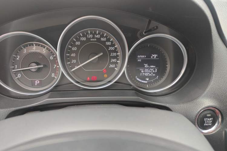 Used Mazda Atenza 2014 2.5L Blue Sky Prestige Edition Odometer Close Up