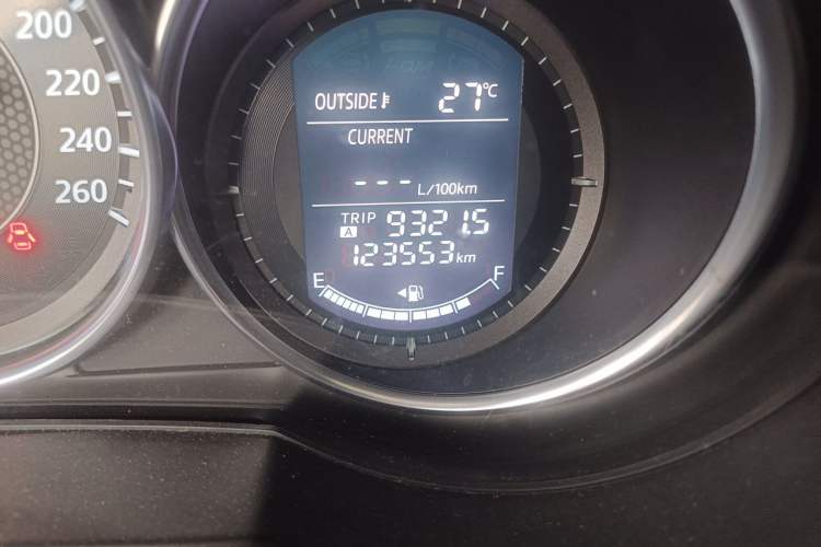 Used Mazda Atenza 2015 2.5L Blue Sky Sport Edition Odometer Close Up