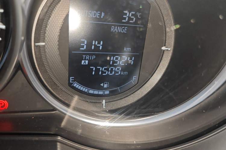 Used Mazda Atenza 2017 2.0L Blue Sky Luxury Edition Odometer Close Up