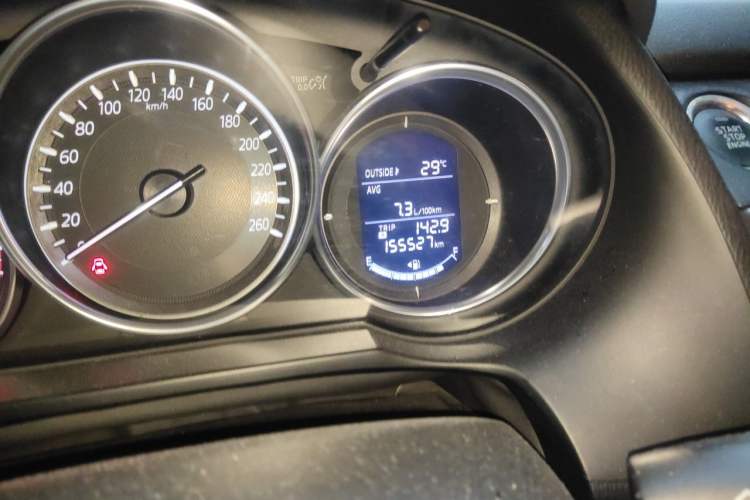 Used Mazda Atenza 2017 2.0L Blue Sky Luxury Edition Odometer Close Up