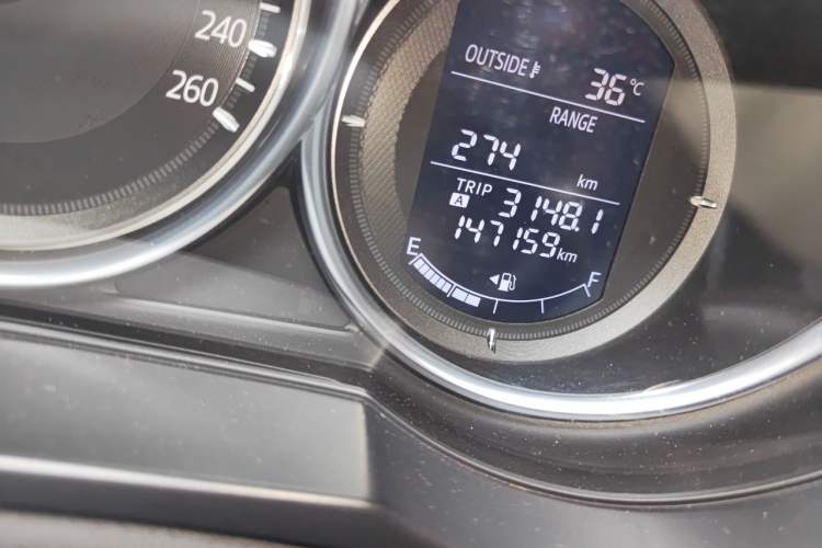Used Mazda Atenza 2017 2.0L Blue Sky Luxury Edition Odometer Close Up