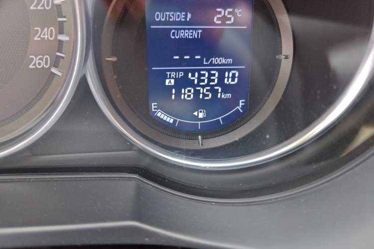 Used Mazda Atenza 2017 2.0L Blue Sky Luxury Edition Odometer Close Up