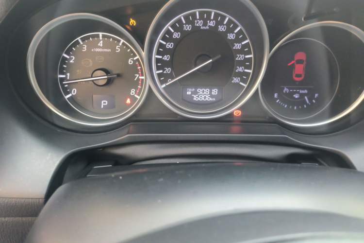 Used Mazda Atenza 2017 2.5L Blue Sky Prestige Edition Odometer Close Up