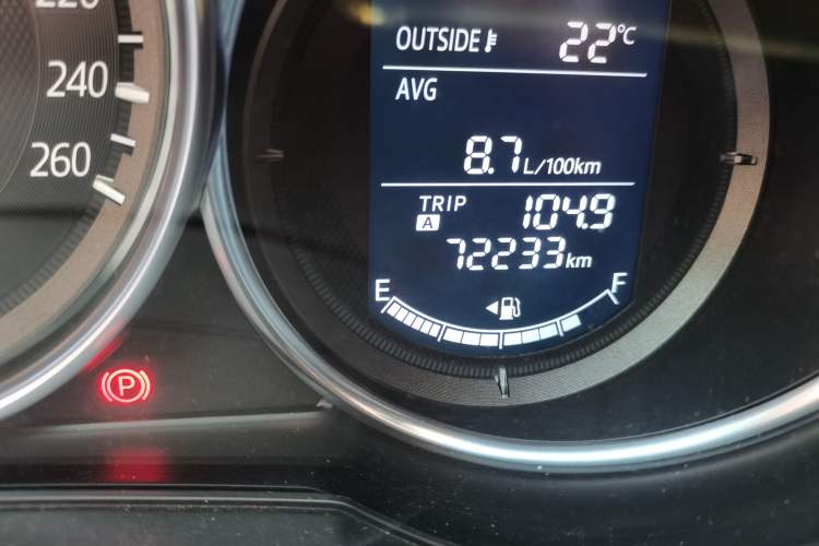 Used Mazda Atenza 2017 2.0L Blue Sky Luxury Edition Odometer Close Up