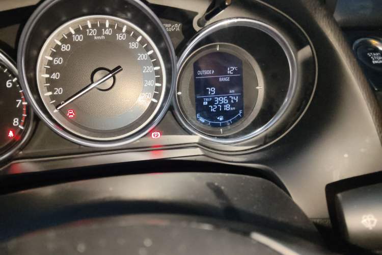 Used Mazda Atenza 2017 2.0L Blue Sky Luxury Edition Odometer Close Up